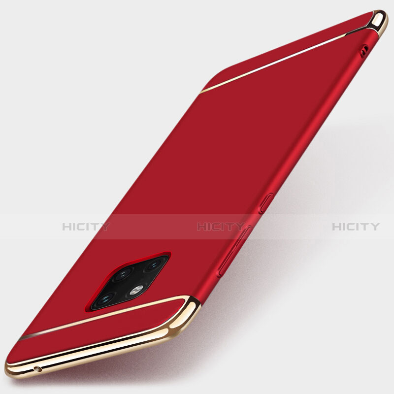 Coque Bumper Luxe Metal et Plastique Etui Housse T01 pour Huawei Mate 20 Pro Rouge Plus