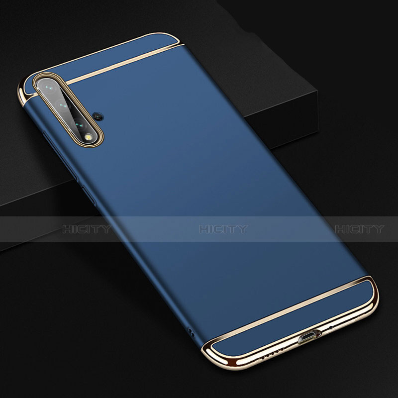 Coque Bumper Luxe Metal et Plastique Etui Housse T01 pour Huawei Nova 5 Pro Bleu Plus