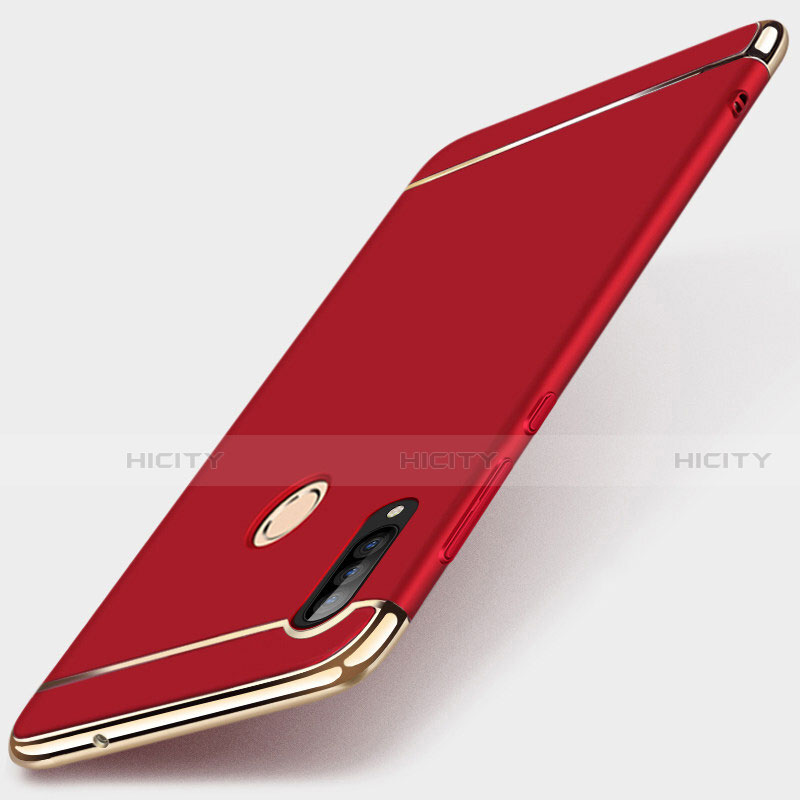 Coque Bumper Luxe Metal et Plastique Etui Housse T01 pour Huawei P30 Lite New Edition Rouge Plus