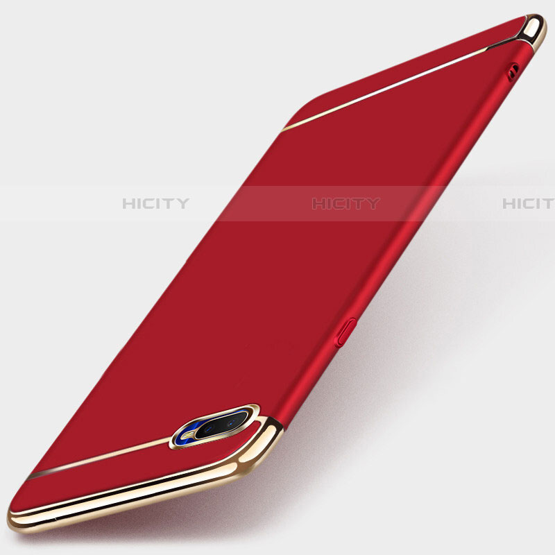 Coque Bumper Luxe Metal et Plastique Etui Housse T01 pour Oppo RX17 Neo Rouge Plus