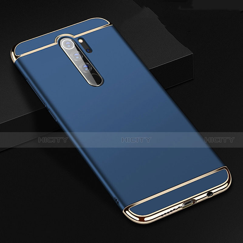 Coque Bumper Luxe Metal et Plastique Etui Housse T01 pour Xiaomi Redmi Note 8 Pro Bleu Plus