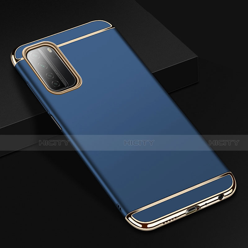 Coque Bumper Luxe Metal et Plastique Etui Housse T02 pour Huawei Nova 7 SE 5G Bleu Plus