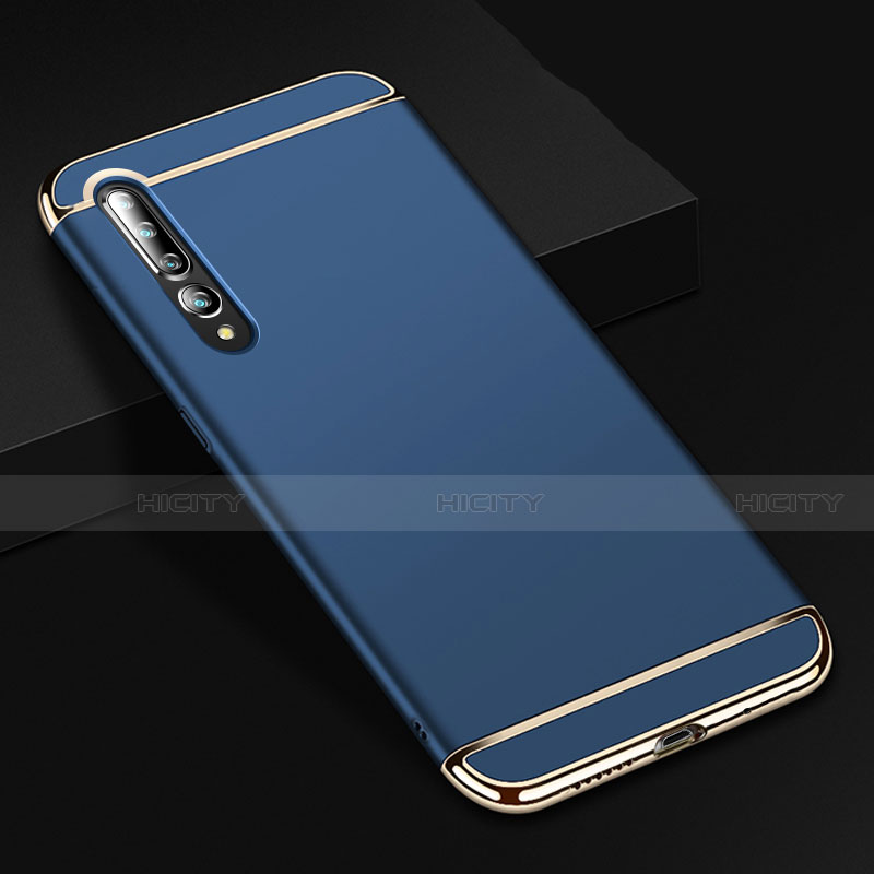 Coque Bumper Luxe Metal et Plastique Etui Housse T02 pour Xiaomi Mi 10 Pro Bleu Plus