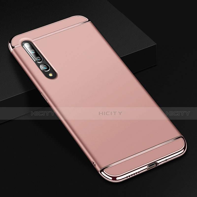 Coque Bumper Luxe Metal et Plastique Etui Housse T02 pour Xiaomi Mi 10 Pro Or Rose Plus