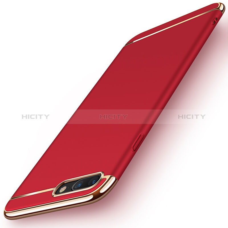 Coque Bumper Luxe Metal et Plastique F01 pour Apple iPhone 8 Plus Rouge Plus