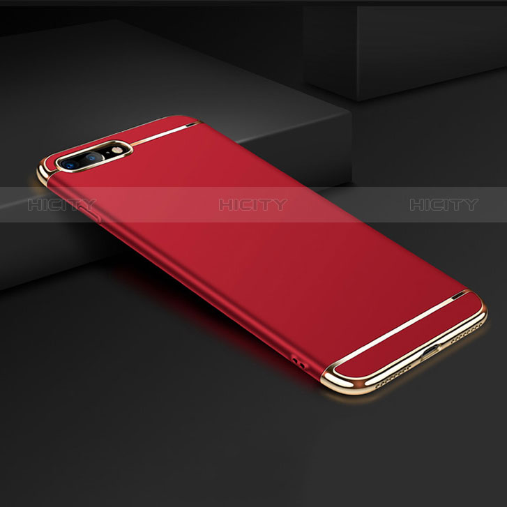 Coque Bumper Luxe Metal et Plastique F01 pour Apple iPhone 8 Plus Rouge Plus