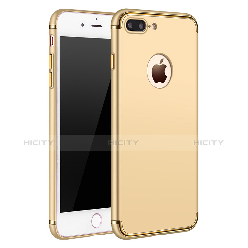 Coque Bumper Luxe Metal et Plastique F02 pour Apple iPhone 7 Plus Or Plus