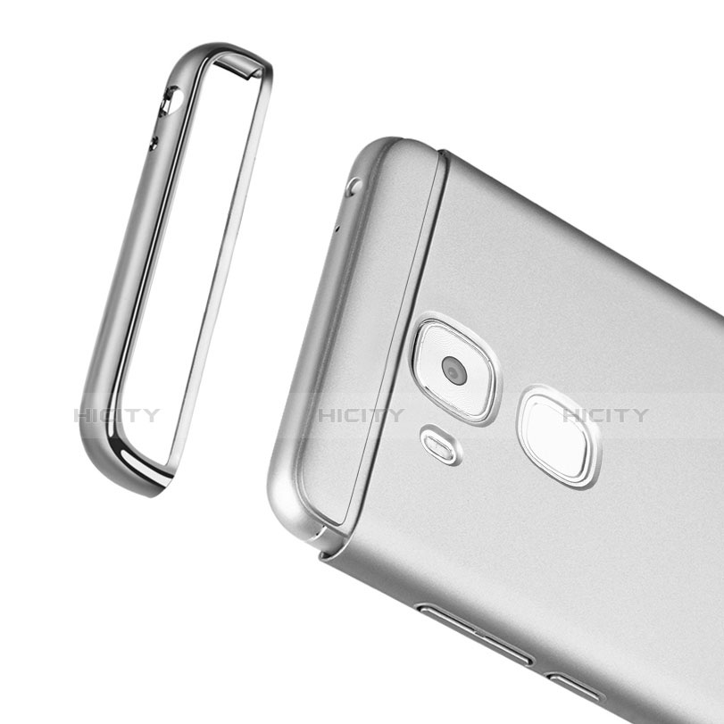 Coque Bumper Luxe Metal et Plastique M01 pour Huawei G9 Plus Argent Plus