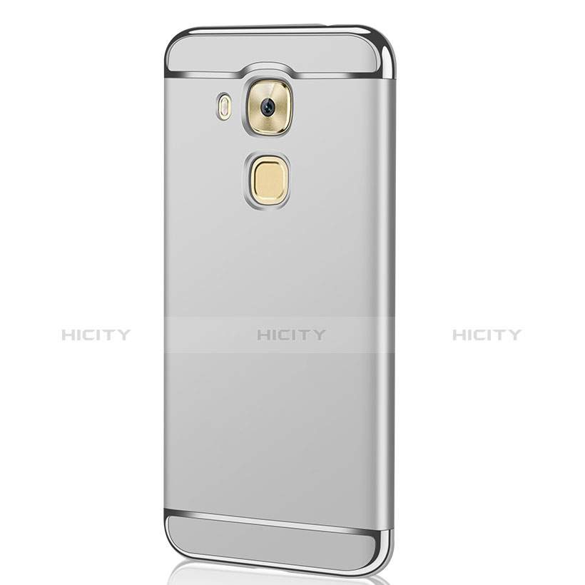 Coque Bumper Luxe Metal et Plastique M01 pour Huawei G9 Plus Argent Plus