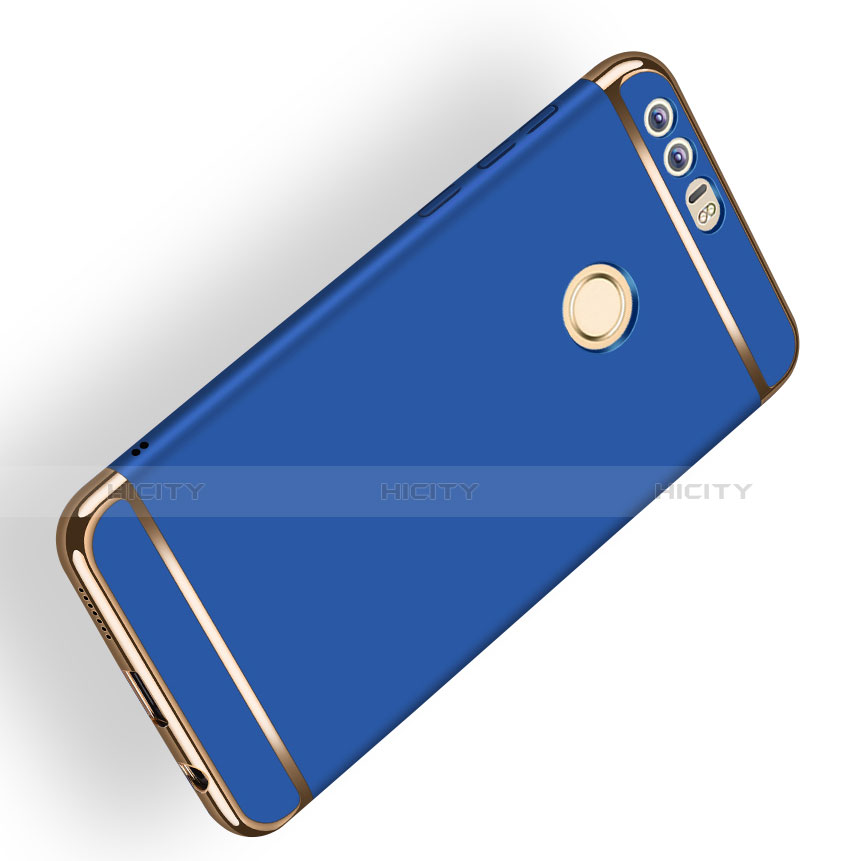 Coque Bumper Luxe Metal et Plastique M01 pour Huawei Honor 8 Bleu Plus