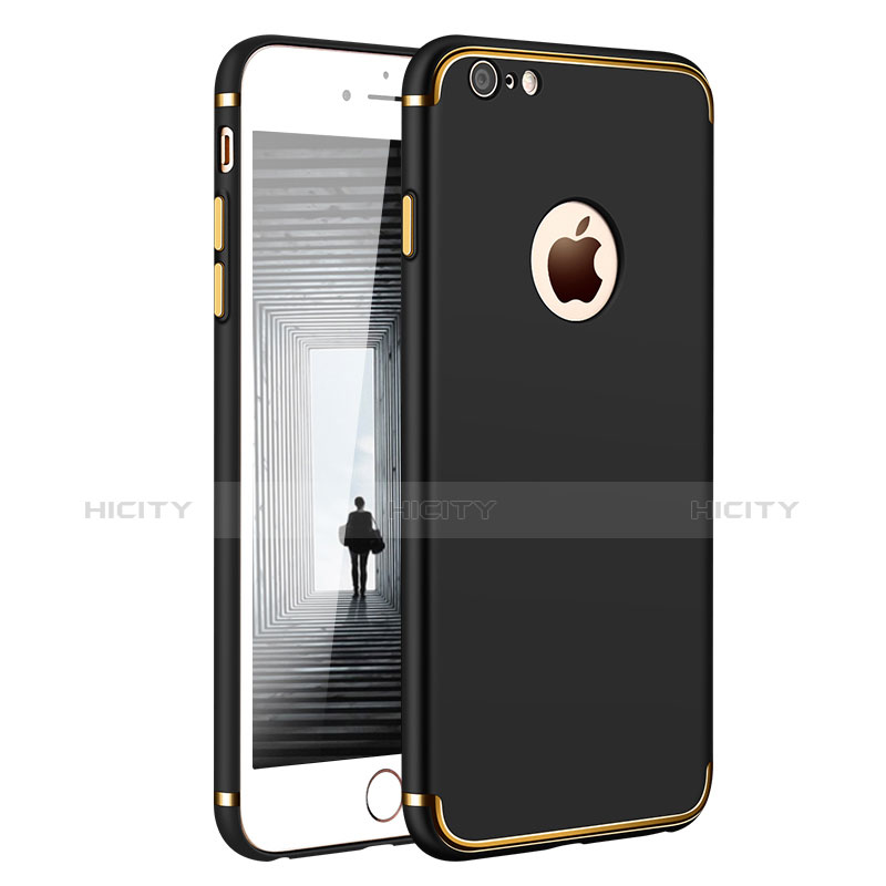 Coque Bumper Luxe Metal et Plastique M02 pour Apple iPhone 6 Noir Plus