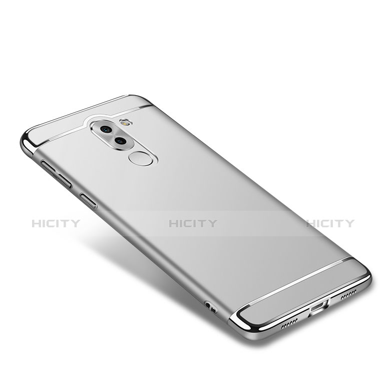 Coque Bumper Luxe Metal et Plastique M02 pour Huawei Honor 6X Argent Plus