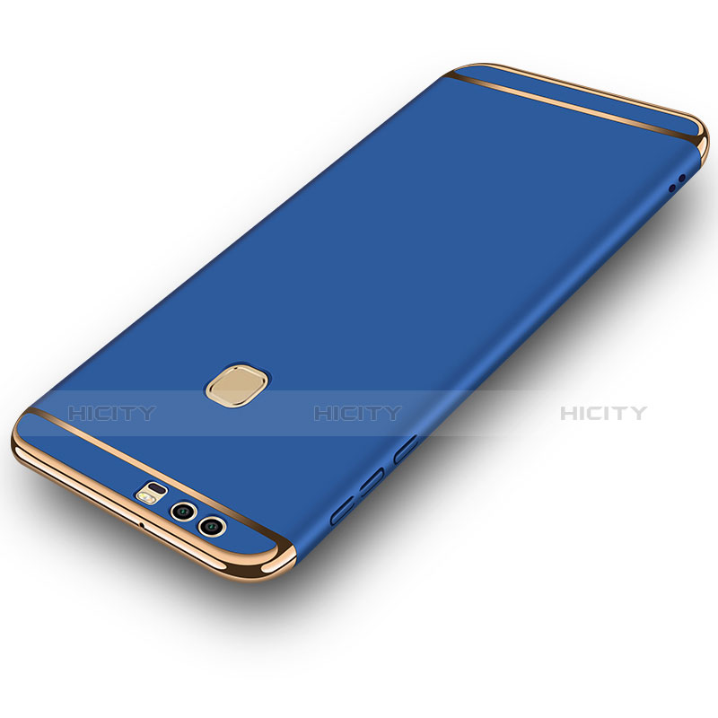 Coque Bumper Luxe Metal et Plastique M02 pour Huawei P9 Bleu Plus