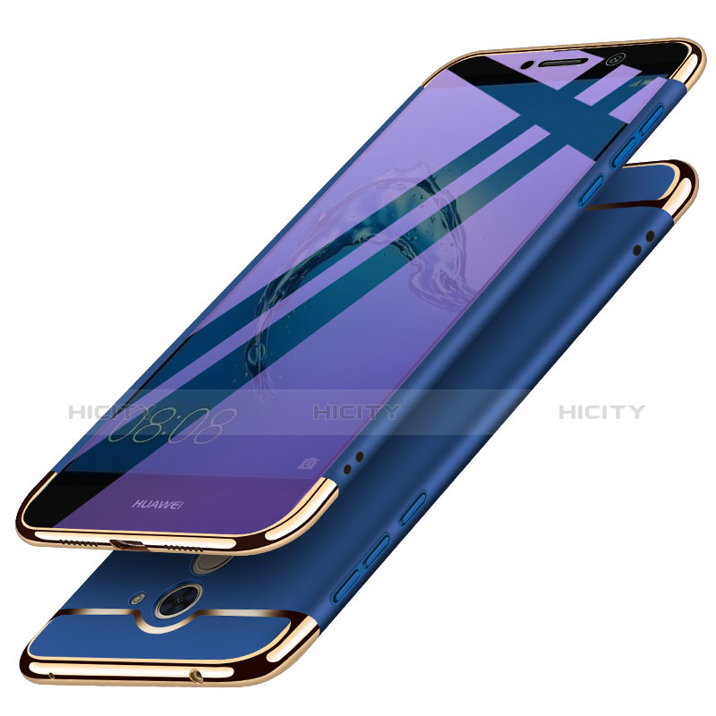 Coque Bumper Luxe Metal et Plastique pour Huawei Enjoy 7 Plus Bleu Plus