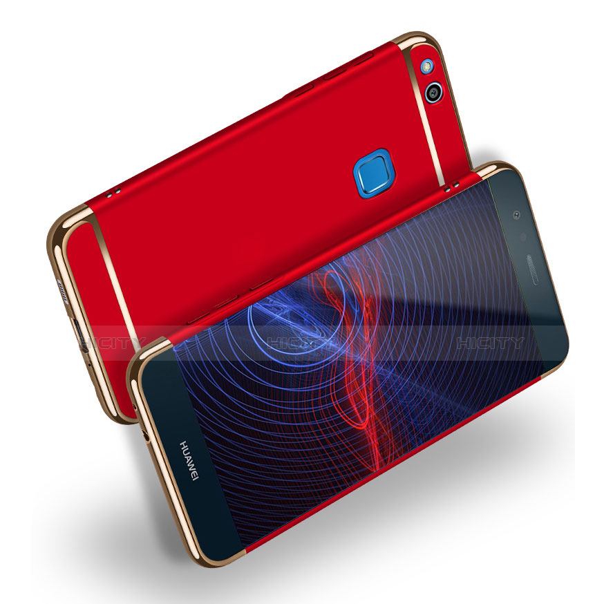 Coque Bumper Luxe Metal et Plastique pour Huawei Honor 8 Lite Rouge Plus