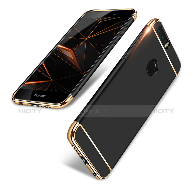 Coque Bumper Luxe Metal et Plastique pour Huawei Honor 8 Noir Plus