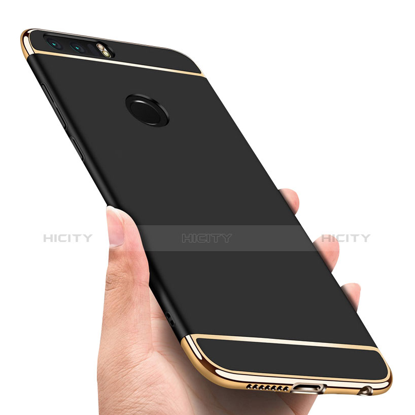 Coque Bumper Luxe Metal et Plastique pour Huawei Honor 8 Noir Plus