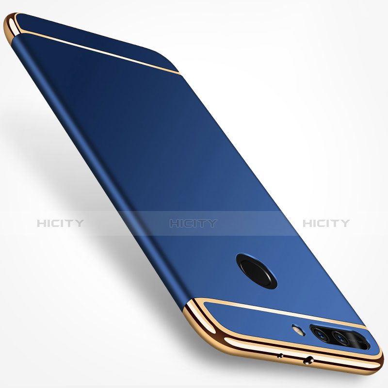 Coque Bumper Luxe Metal et Plastique pour Huawei Honor 8 Pro Bleu Plus