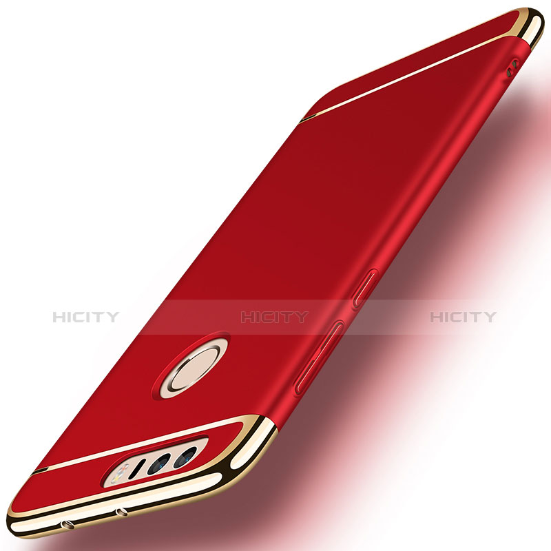 Coque Bumper Luxe Metal et Plastique pour Huawei Honor 8 Rouge Plus