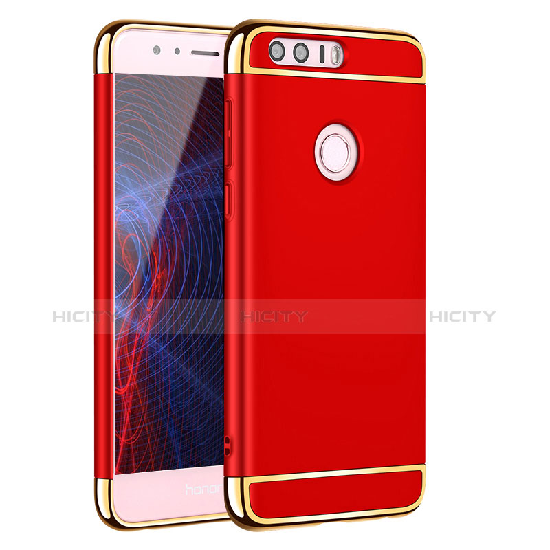 Coque Bumper Luxe Metal et Plastique pour Huawei Honor 8 Rouge Plus