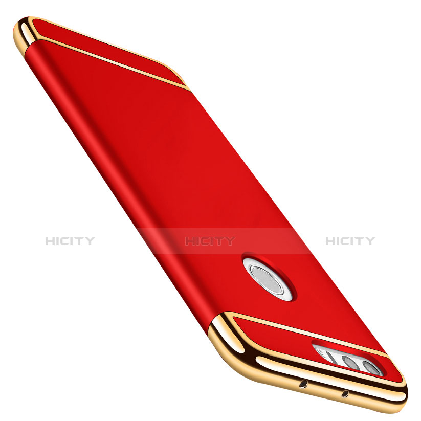 Coque Bumper Luxe Metal et Plastique pour Huawei Honor 8 Rouge Plus