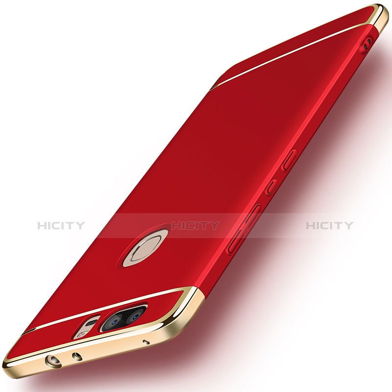 Coque Bumper Luxe Metal et Plastique pour Huawei Honor V8 Rouge Plus