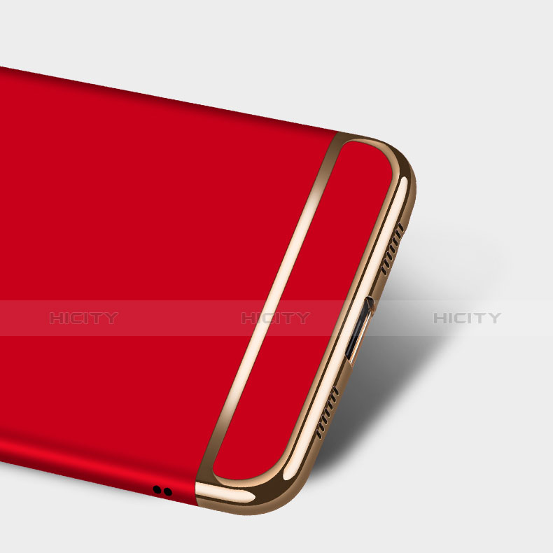 Coque Bumper Luxe Metal et Plastique pour Huawei Honor V8 Rouge Plus