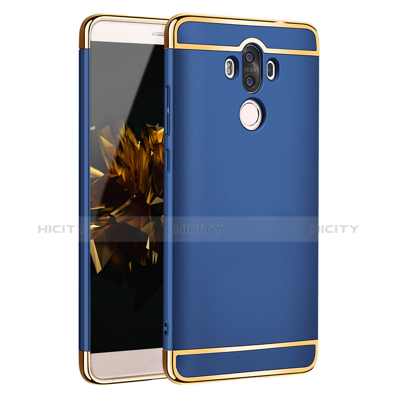 Coque Bumper Luxe Metal et Plastique pour Huawei Mate 9 Bleu Plus