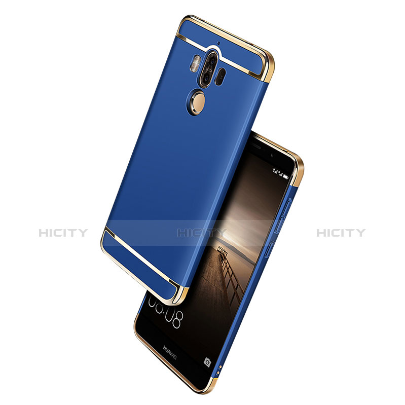 Coque Bumper Luxe Metal et Plastique pour Huawei Mate 9 Bleu Plus