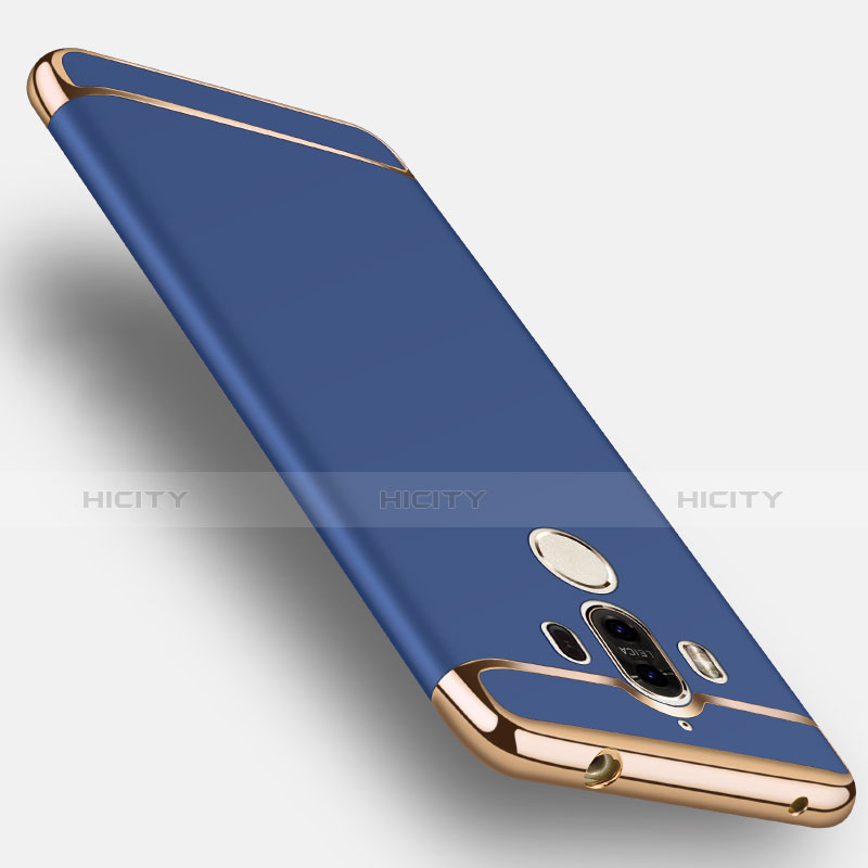 Coque Bumper Luxe Metal et Plastique pour Huawei Mate 9 Bleu Plus