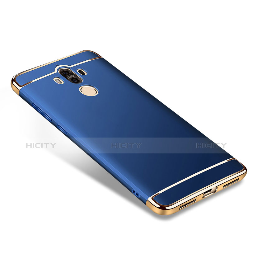 Coque Bumper Luxe Metal et Plastique pour Huawei Mate 9 Bleu Plus