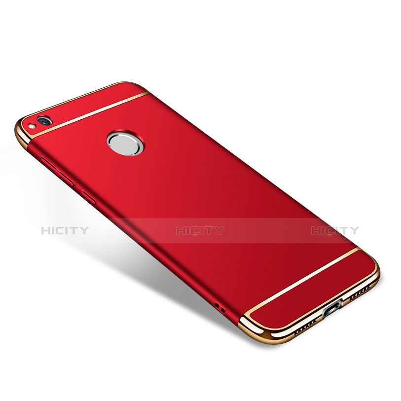 Coque Bumper Luxe Metal et Plastique pour Huawei P8 Lite (2017) Rouge Plus
