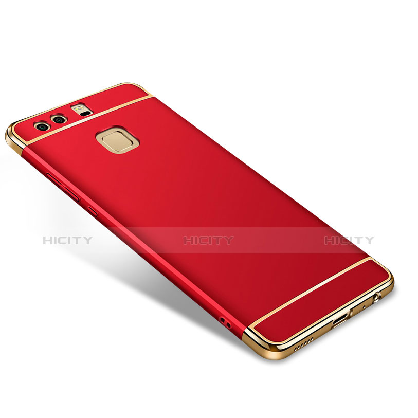 Coque Bumper Luxe Metal et Plastique pour Huawei P9 Plus Rouge Plus