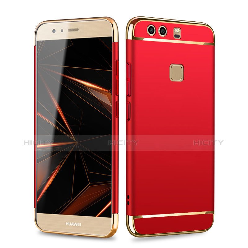 Coque Bumper Luxe Metal et Plastique pour Huawei P9 Plus Rouge Plus