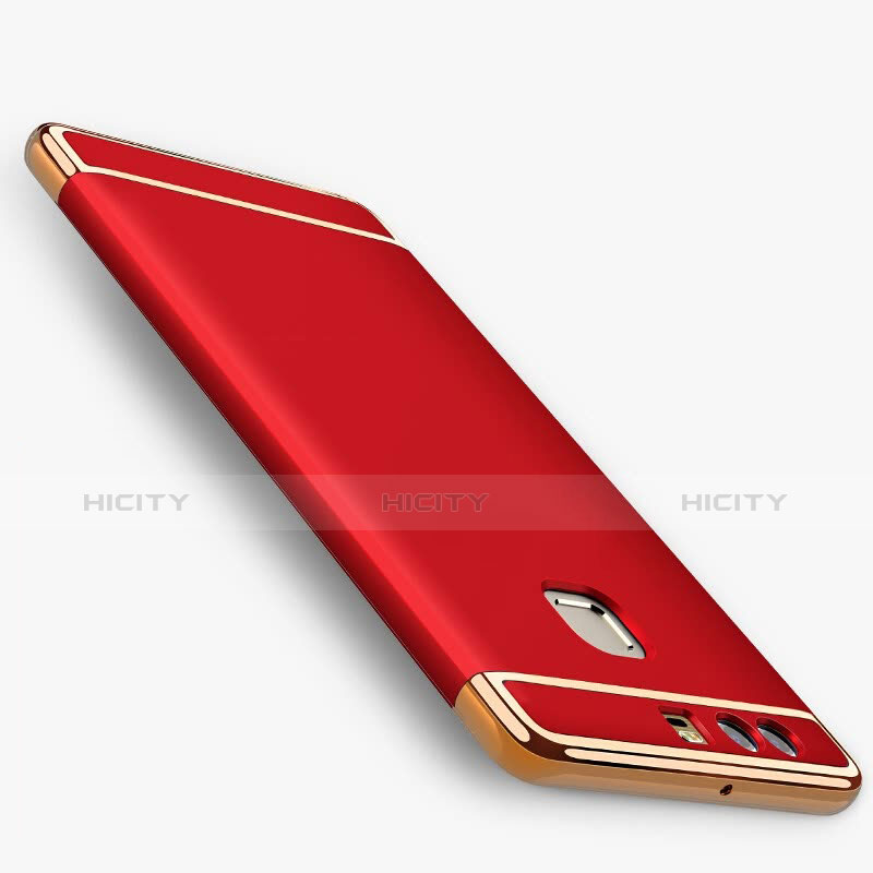 Coque Bumper Luxe Metal et Plastique pour Huawei P9 Plus Rouge Plus