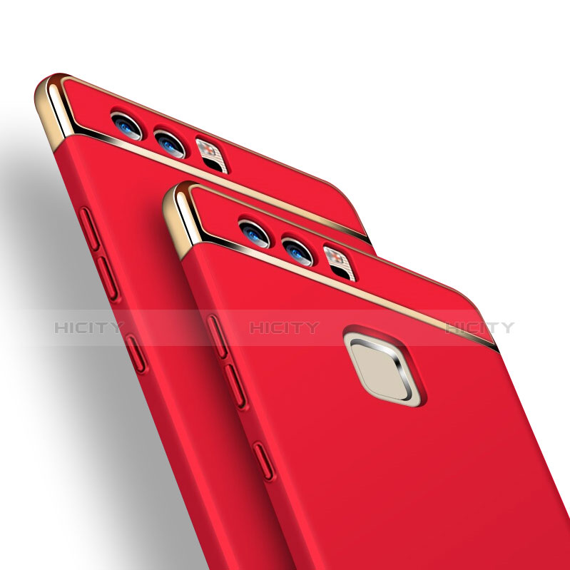 Coque Bumper Luxe Metal et Plastique pour Huawei P9 Plus Rouge Plus