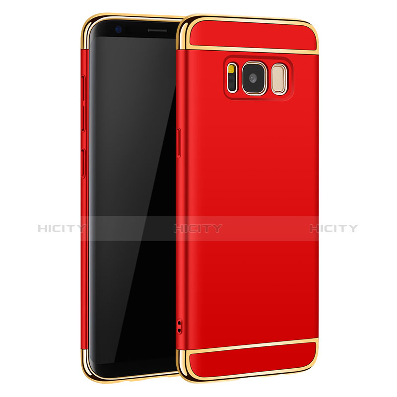 Coque Bumper Luxe Metal et Plastique pour Samsung Galaxy S8 Rouge Plus