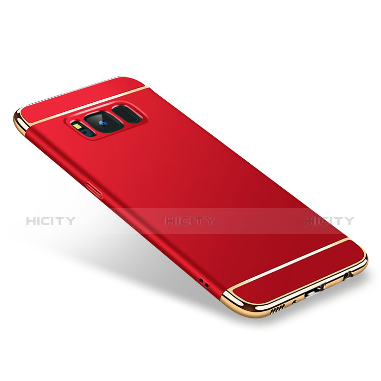 Coque Bumper Luxe Metal et Plastique pour Samsung Galaxy S8 Rouge Plus