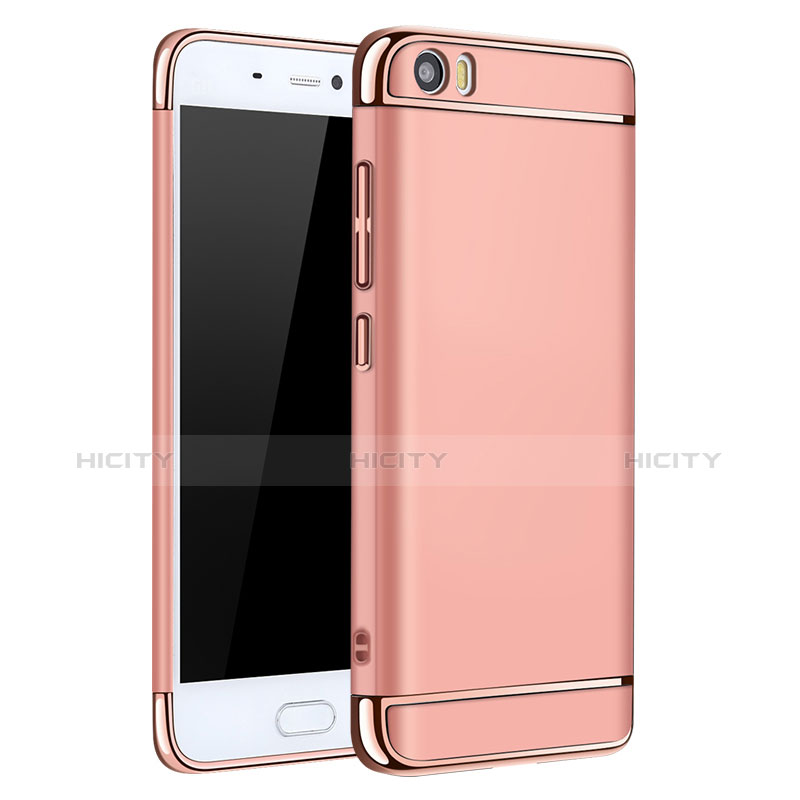 Coque Bumper Luxe Metal et Plastique pour Xiaomi Mi 5 Or Rose Plus