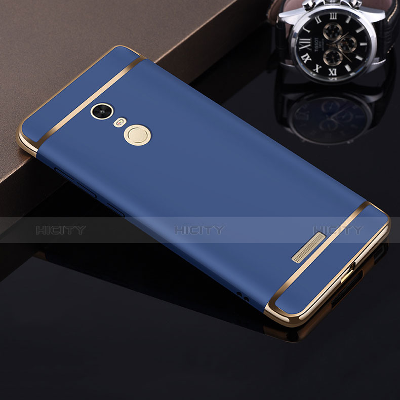 Coque Bumper Luxe Metal et Plastique pour Xiaomi Redmi Note 3 Bleu Plus