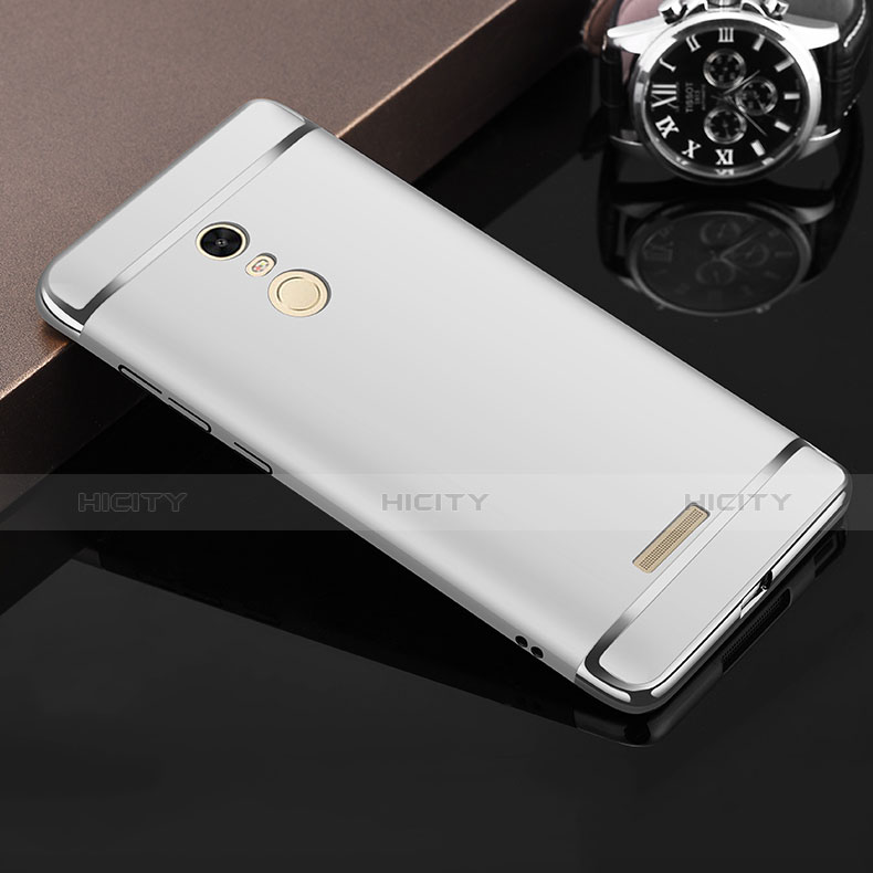 Coque Bumper Luxe Metal et Plastique pour Xiaomi Redmi Note 3 Pro Argent Plus