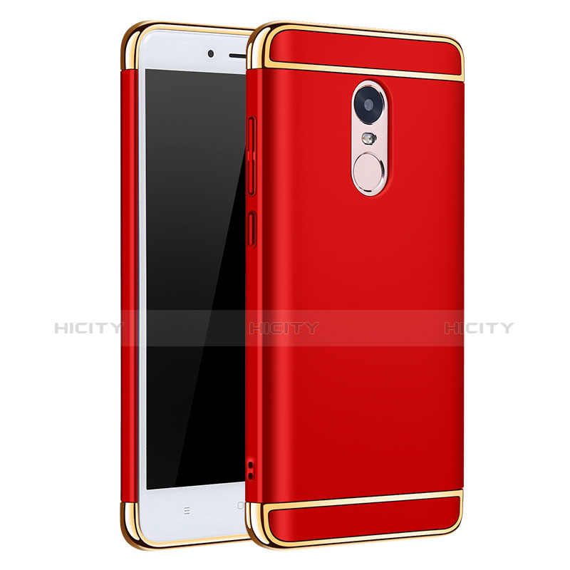 Coque Bumper Luxe Metal et Plastique pour Xiaomi Redmi Note 4 Standard Edition Rouge Plus