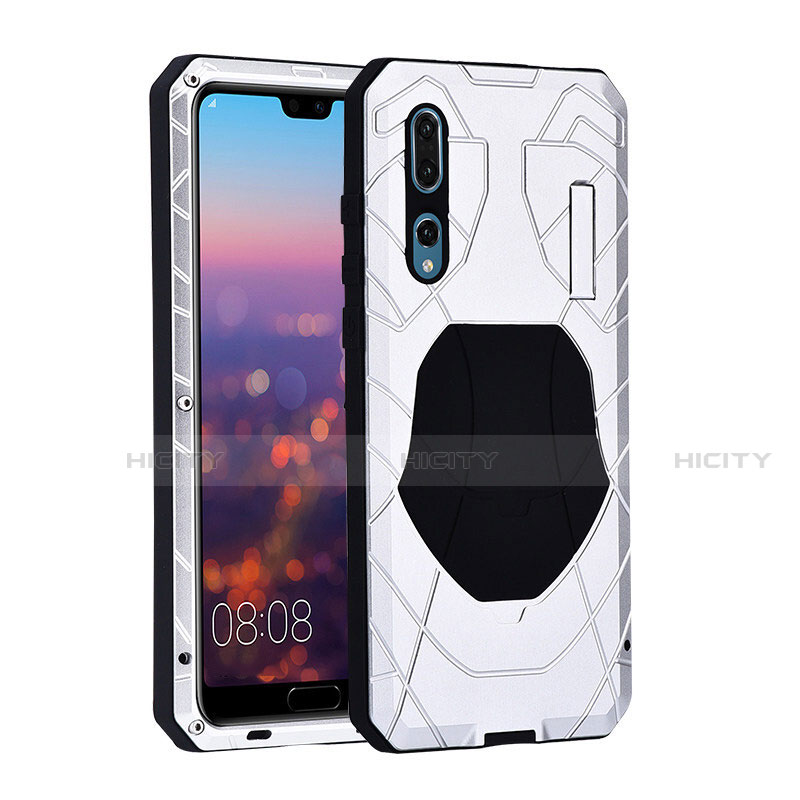 Coque Bumper Luxe Metal et Silicone Etui Housse K01 pour Huawei P20 Pro Plus