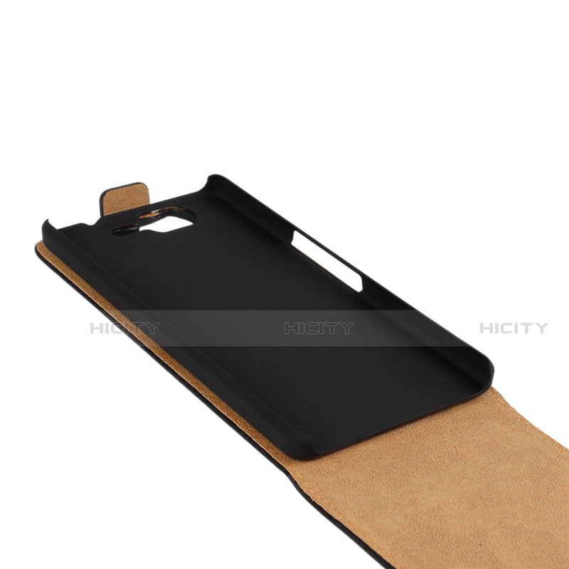 Coque Clapet Portefeuille Cuir pour Wiko Highway Noir Plus