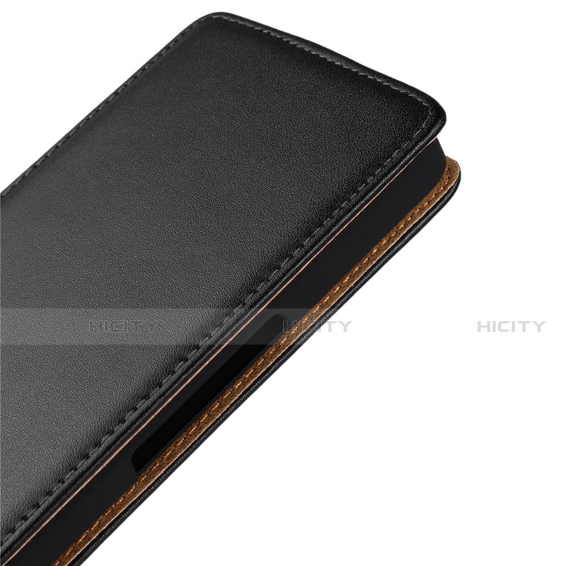 Coque Clapet Portefeuille Cuir pour Wiko Highway Noir Plus