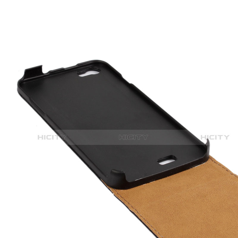 Coque Clapet Portefeuille Cuir pour Wiko Lenny Noir Plus