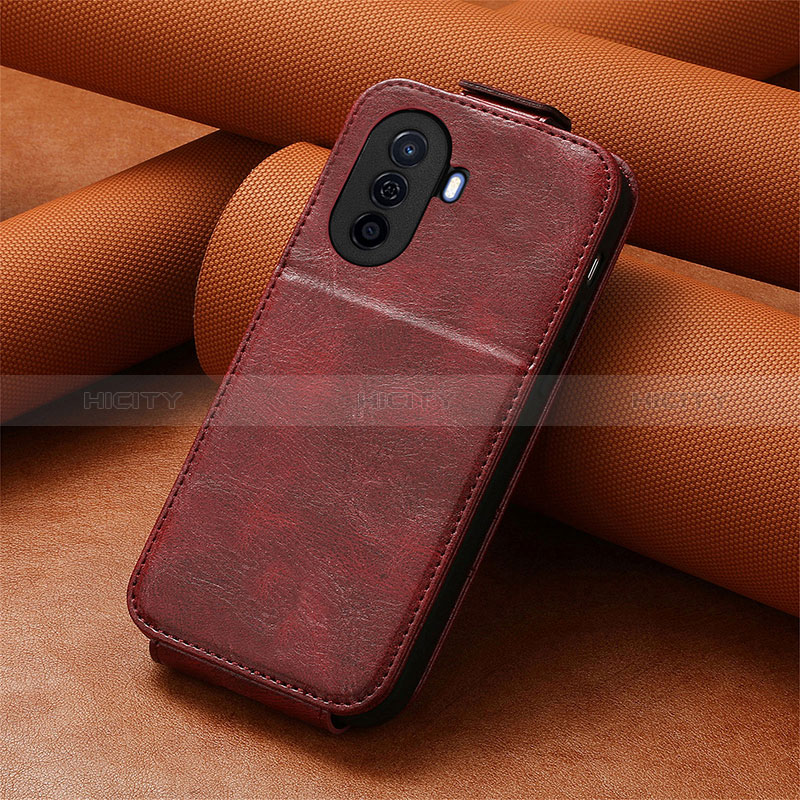 Coque Clapet Portefeuille Cuir S01D pour Huawei Nova Y71 Plus