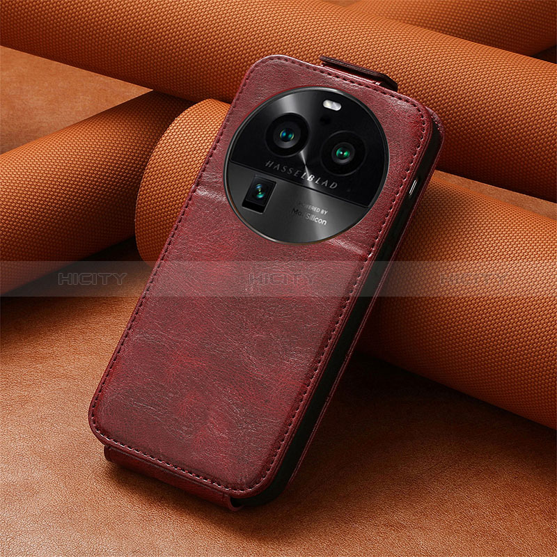 Coque Clapet Portefeuille Cuir S01D pour Oppo Find X6 5G Plus