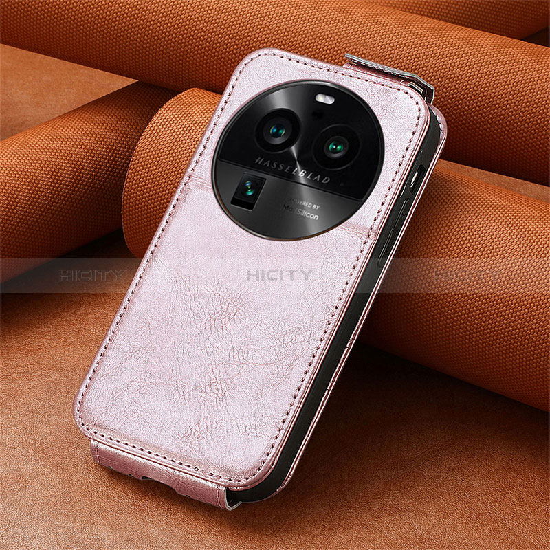 Coque Clapet Portefeuille Cuir S01D pour Oppo Find X6 5G Plus