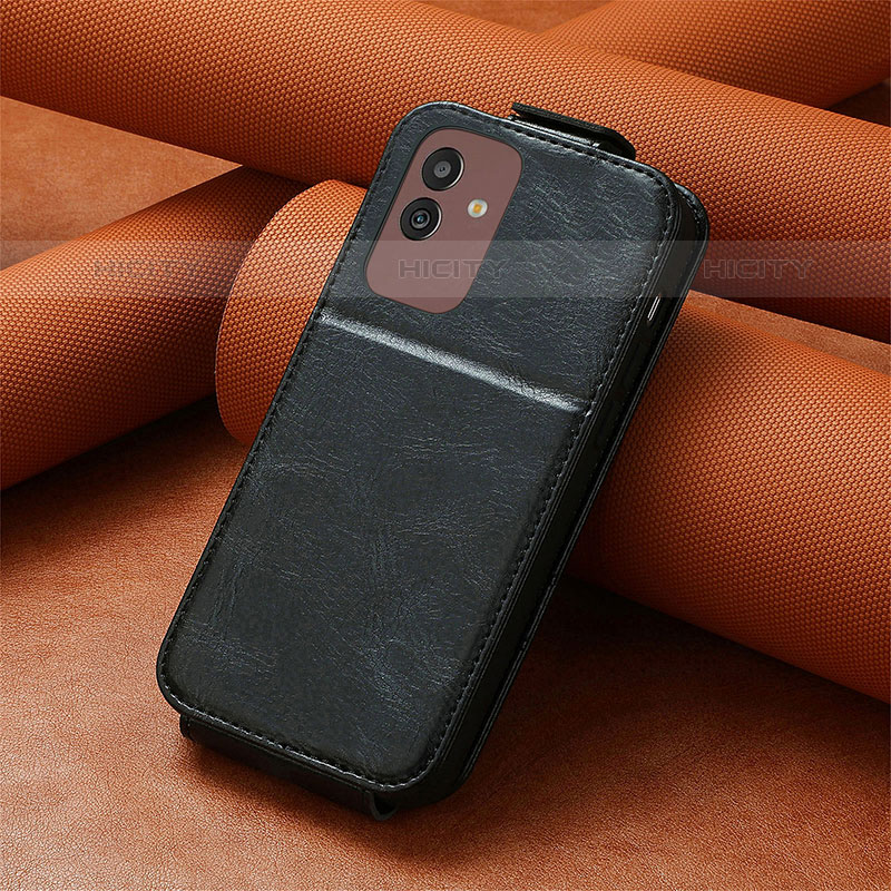 Coque Clapet Portefeuille Cuir S01D pour Samsung Galaxy M13 5G Noir Plus